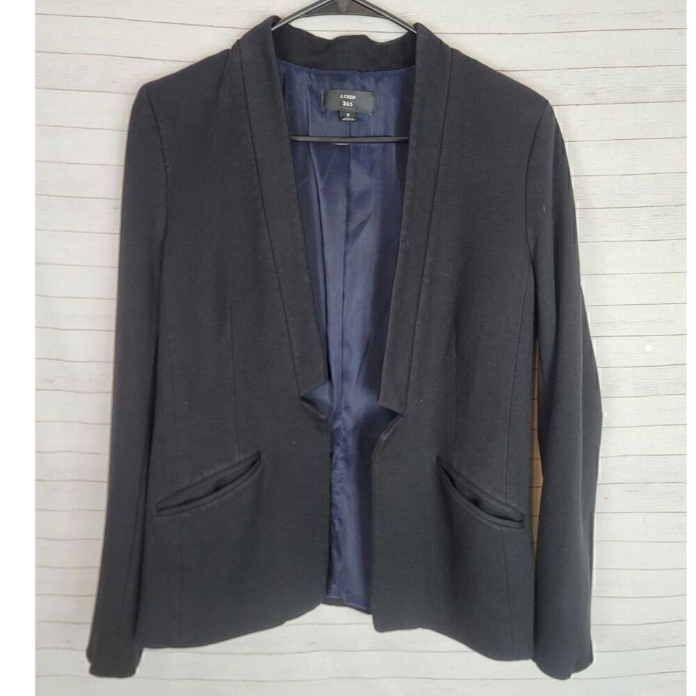 J.CREW 365 OPEN FRONT LINED BLAZER JACKET, SZ 8